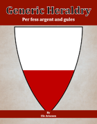 Generic Heraldry: Norman Per fess argent and gules