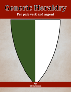 Generic Heraldry: Norman Per pale vert and argent