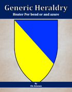 Generic Heraldry: Heater Per bend or and azure