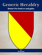 Generic Heraldry: Heater Per bend or and gules