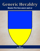 Generic Heraldry: Heater Per fess azure and or