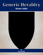 Generic Heraldry: Heater Sable