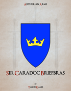 Arms of Sir Caradoc Briefbras