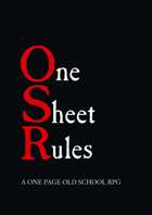 One Sheet Rules