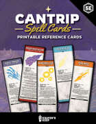 Printable Cantrip Spell Cards