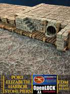 AEDOCK01-A - Port Elizabeth Harbor, Stone Piers