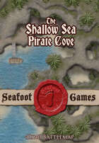 Seafoot Games - Pirate Cove in the Shallow Sea (40x40 Battlemap)