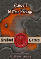 Seafoot Games - Caves I (10 Battlemap Package)