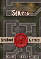 Seafoot Games - Sewers (20x30 Battlemap)