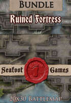 Seafoot Games - Ruined Fortress | 20x30 Battlemap [BUNDLE]