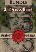 Seafoot Games - Wilderness ruins | 20x30 Battlemap [BUNDLE]