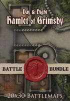 Seafoot Games - Hamlet of Grimsby| 20x30 Battlemap [BUNDLE]