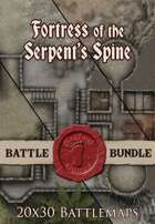 Fortress of the Serpent's Spine | 20x30 Battlemaps [BUNDLE]