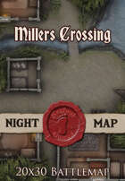 Seafoot Games - Millers Crossing Night | 20x30 Battlemap