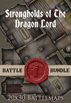 Strongholds of the Dragonlord | 20x30 Battlemap [BUNDLE]