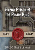 Seafoot Games - Arena Prison of the Pirate King | 20x30 Battlemap