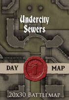 Seafoot Games - Undercity Sewers | 20x30 Battlemap