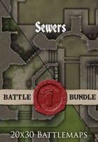Sewers | 20x30 Battlemaps [BUNDLE]
