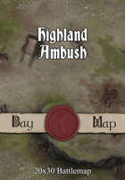 Seafoot Games - Highland Ambush | 20x30 Battlemap