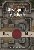 Seafoot Games - Woodspring Bath House | 20x30 Battlemap