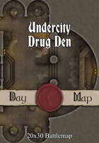 Seafoot Games - Undercity Drug Den | 20x30 Battlemap