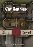 Seafoot Games - City Gatehouse | 20x30 Battlemap