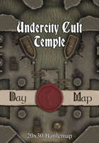 Seafoot Games - Undercity Cult Temple | 20x30 Battlemap