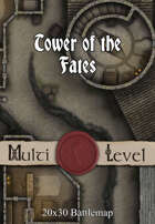 30x20 Multi-Level Battlemap - Tower of the Fates