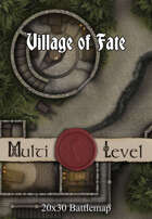 30x20 Multi-Level Battlemap - Village of Fate