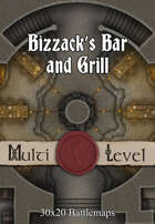 30x20 Multi-Level Battlemap - Bizzack’s Bar and Grill
