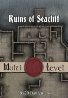 30x20 Multi-Level Battlemap - Ruins of Seacliff