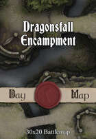 30x20 Battlemap - Dragonsfall Encampment