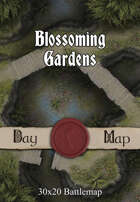30x20 Battlemap - Blossoming Gardens