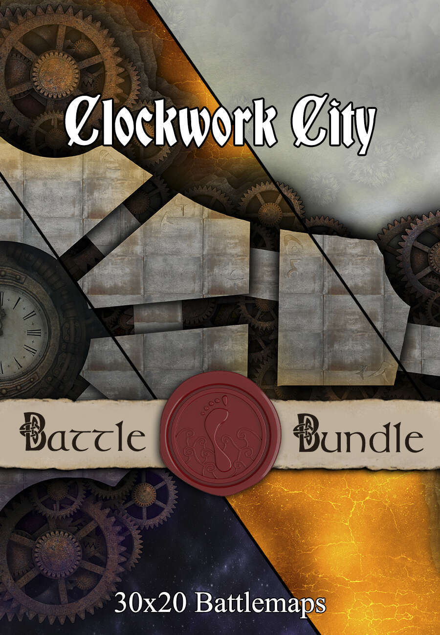 Clockwork City | 30x20 Battlemaps [BUNDLE] - Seafoot Games | Bundles ...