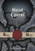 30x20 Battlemap - Glacial Caverns