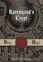 40x30 Battlemap - Ravenwood’s Crypt