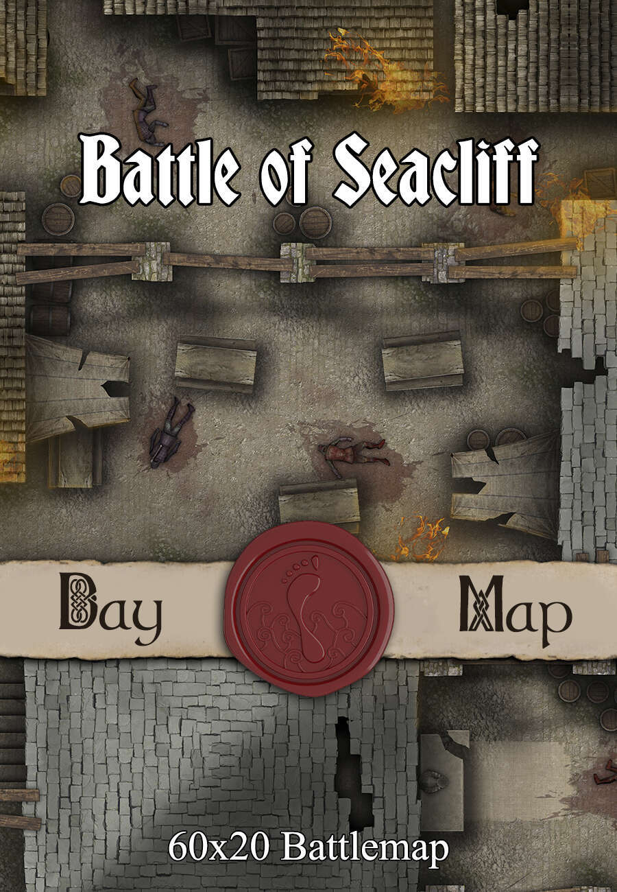 60x20 Battlemap - Battle of Seacliff - Seafoot Games | Towns & Cities ...