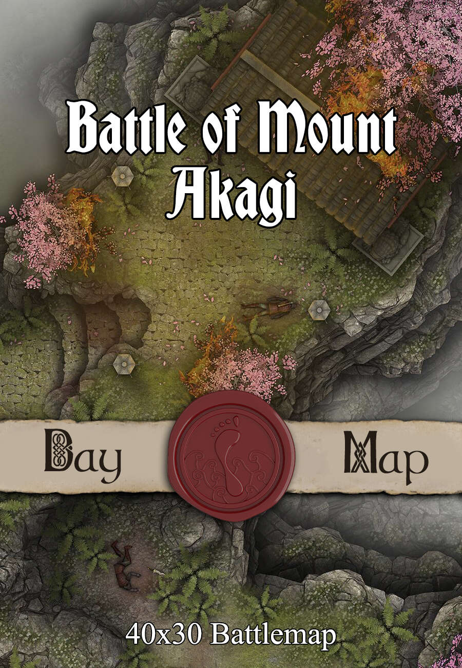 40x30 Battlemap - Battle of Mount Akagi - Seafoot Games | Temples ...