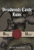 40x30 Multi-Level Battlemap - Dreadwoods Castle Ruins