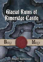 40x30 Multi-Level Battlemap - Glacial Ruins of Rimeridge Castle