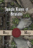 40x30 Battlemap - Jungle Ruins of Brutalis