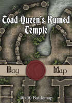 40x30 Battlemap - Toad Queen’s Ruined Temple