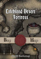 40x30 Battlemap - Lifeblood Desert Fortress