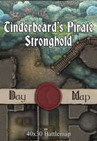 40x30 Battlemap - Tinderbeard’s Pirate Stronghold