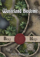 40x30 Battlemap - Wasteland Biodome