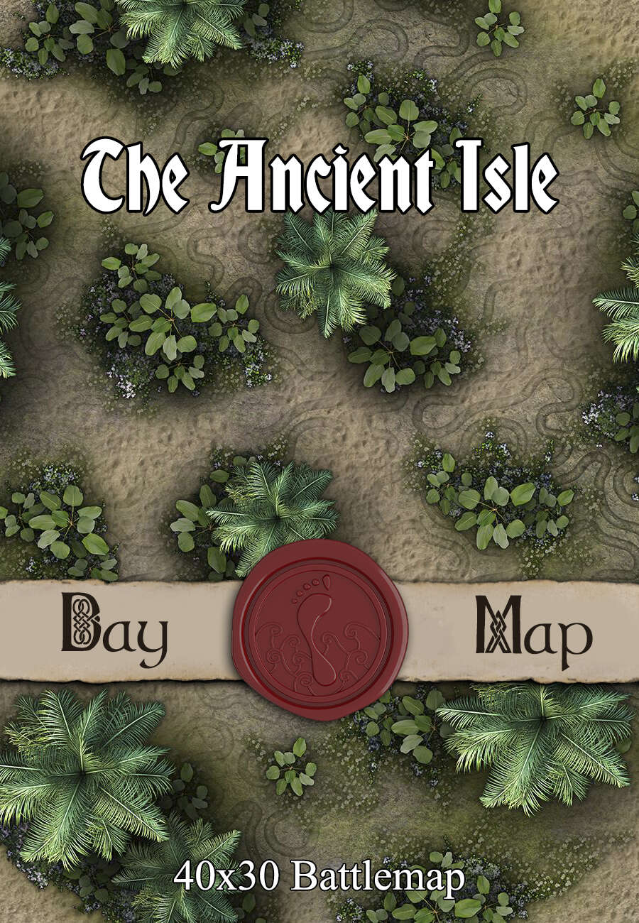 40x30 Battlemap - The Ancient Isle - Seafoot Games | Coasts | DriveThruRPG