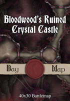 40x30 Battlemap - Bloodwood’s Ruined Crystal Castle