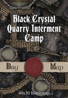40x30 Battlemap - Black Crystal Quarry Internment Camp