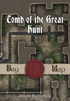 40x30 Battlemap - Tomb of the Great Hunt