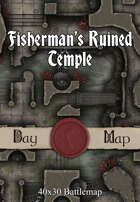 40x30 Battlemap - Fisherman’s Ruined Temple